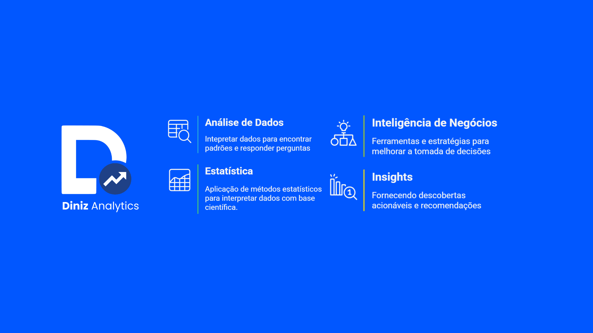 Diniz Analytics — Análise de Dados, Estatística, Inteligência de Negócios e Insights